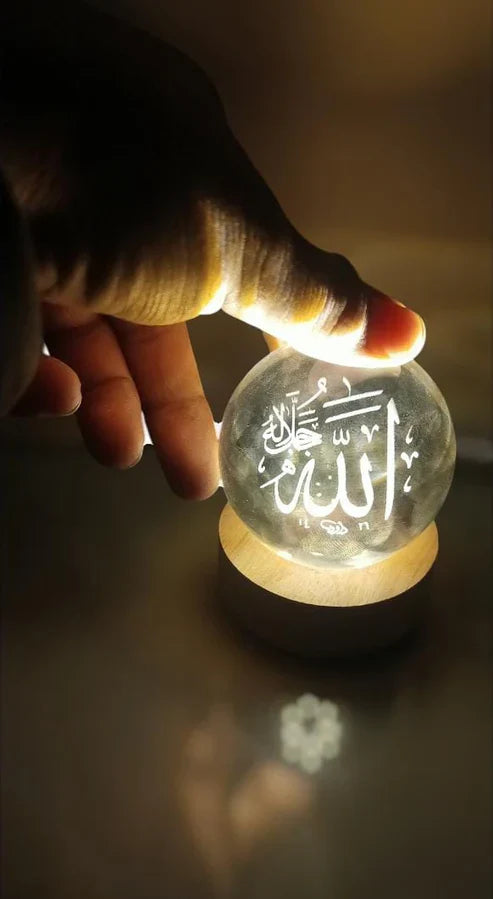 3D Islamic Crystal Ball USB Lamp