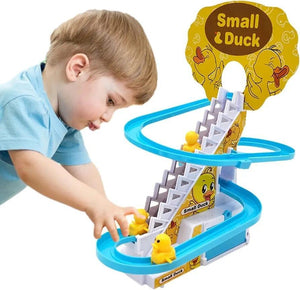 Duck Climb Stairs Toy Race Track Slide