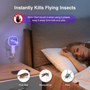 USB Electric Mosquito Killer Racket Lamp | Silent & Safe Insect Killer Light