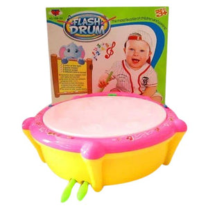 Multi Colored Flash Drum Toy Set For Kids